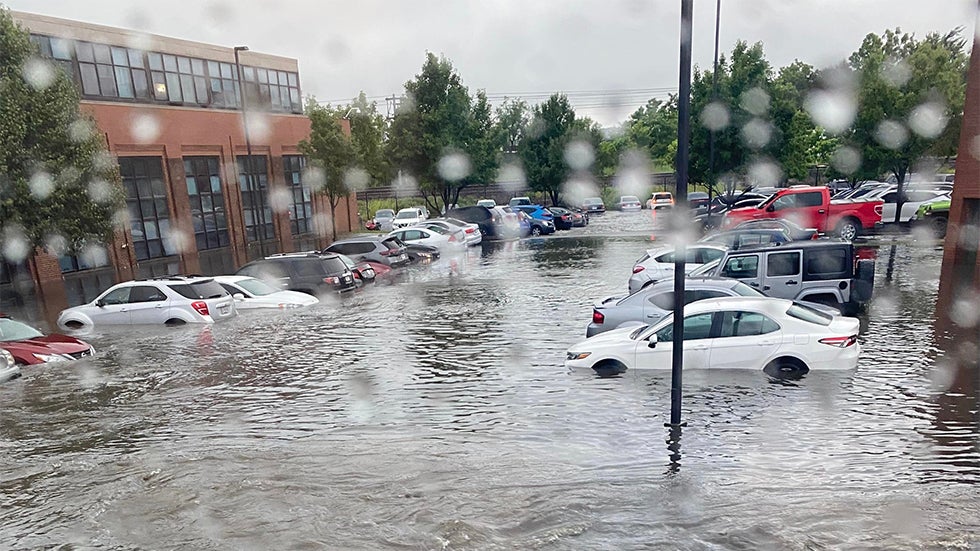 Waterfall Roars Behind Home in Montour Falls, New York Videos from