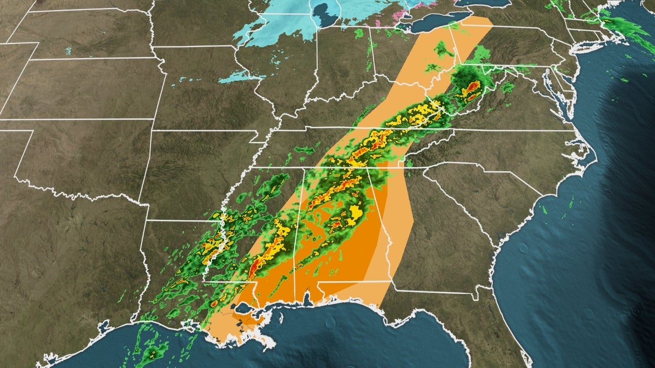 Tornado Threat In The South And Ohio Valley Thursday