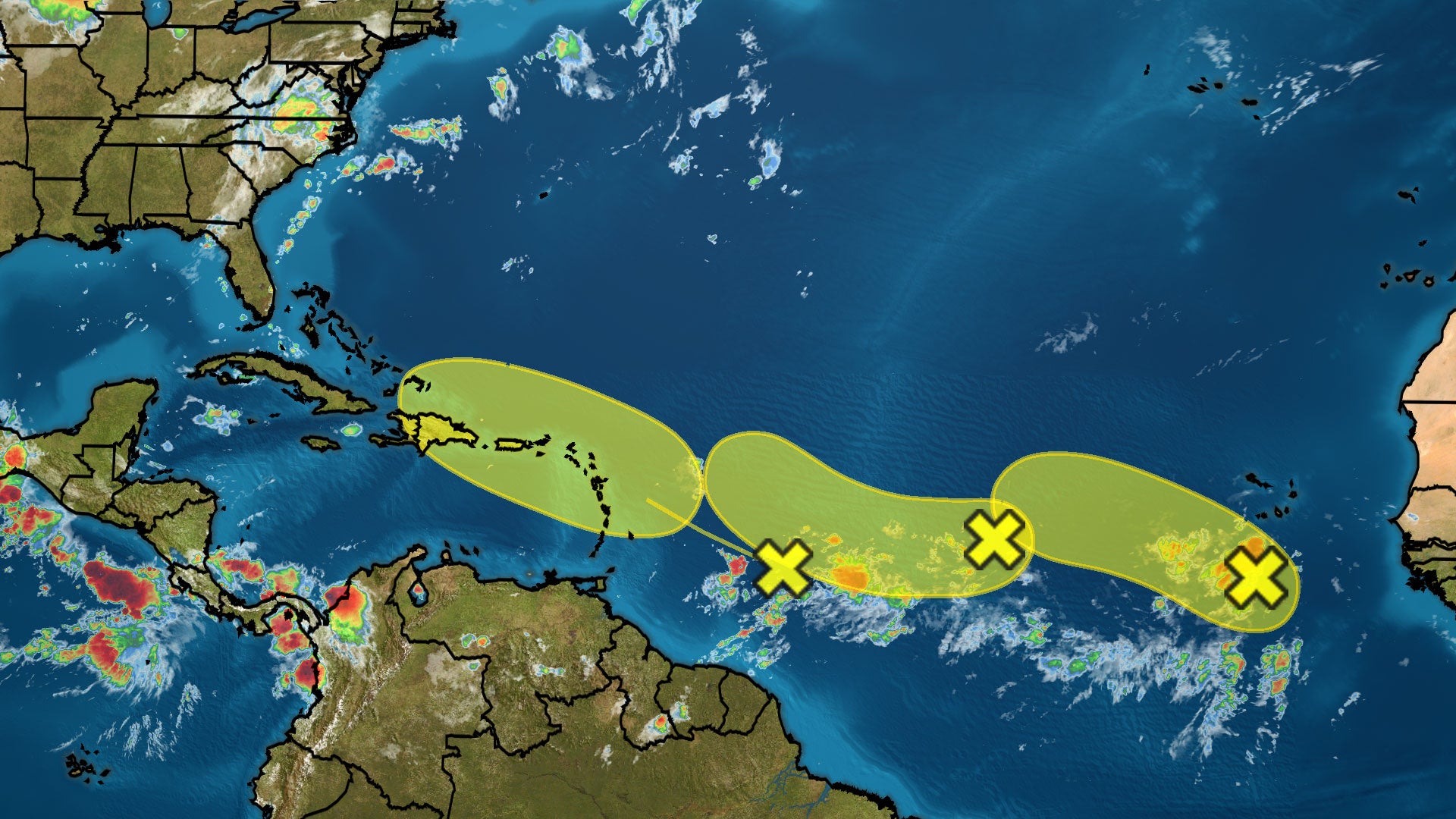 Three Areas Are Being Watched For Possible Tropical Development in the