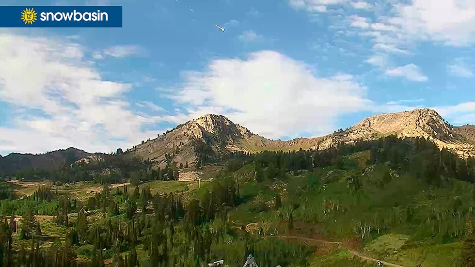 Waterfall Roars Behind Home in Montour Falls, New York Videos from