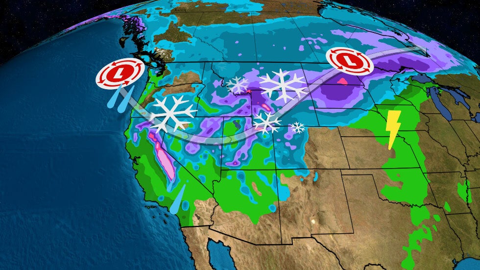 Storm Will Spread, Rain, Snow, Wind From West Through Plains Videos