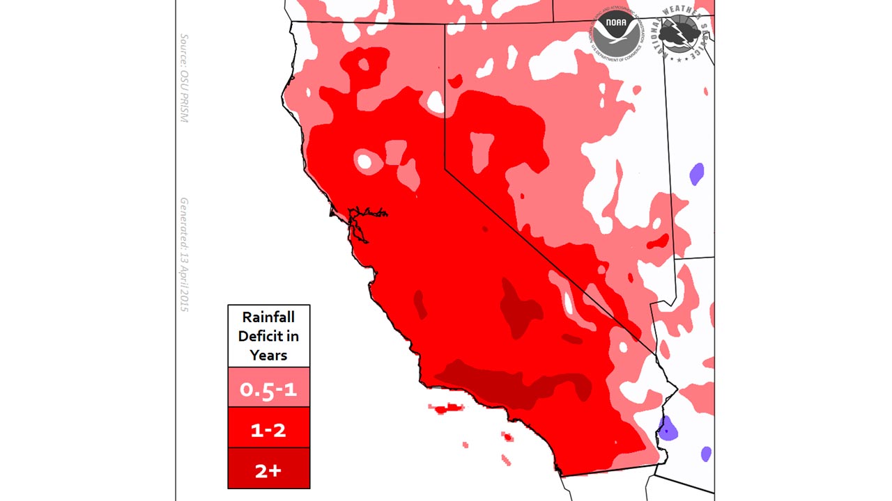 Parts of California Are Missing More Than 2 Years of Rain Weather Underground