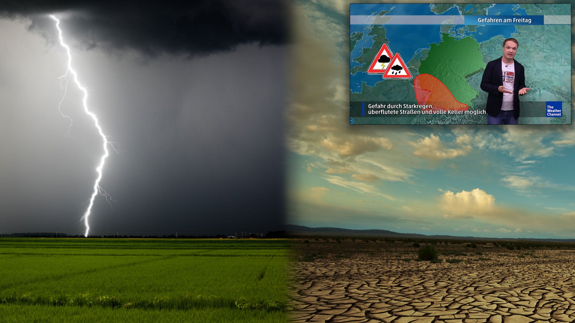 Wetter heute Gewitter kommen aber neue Hitze steht vor der Tür