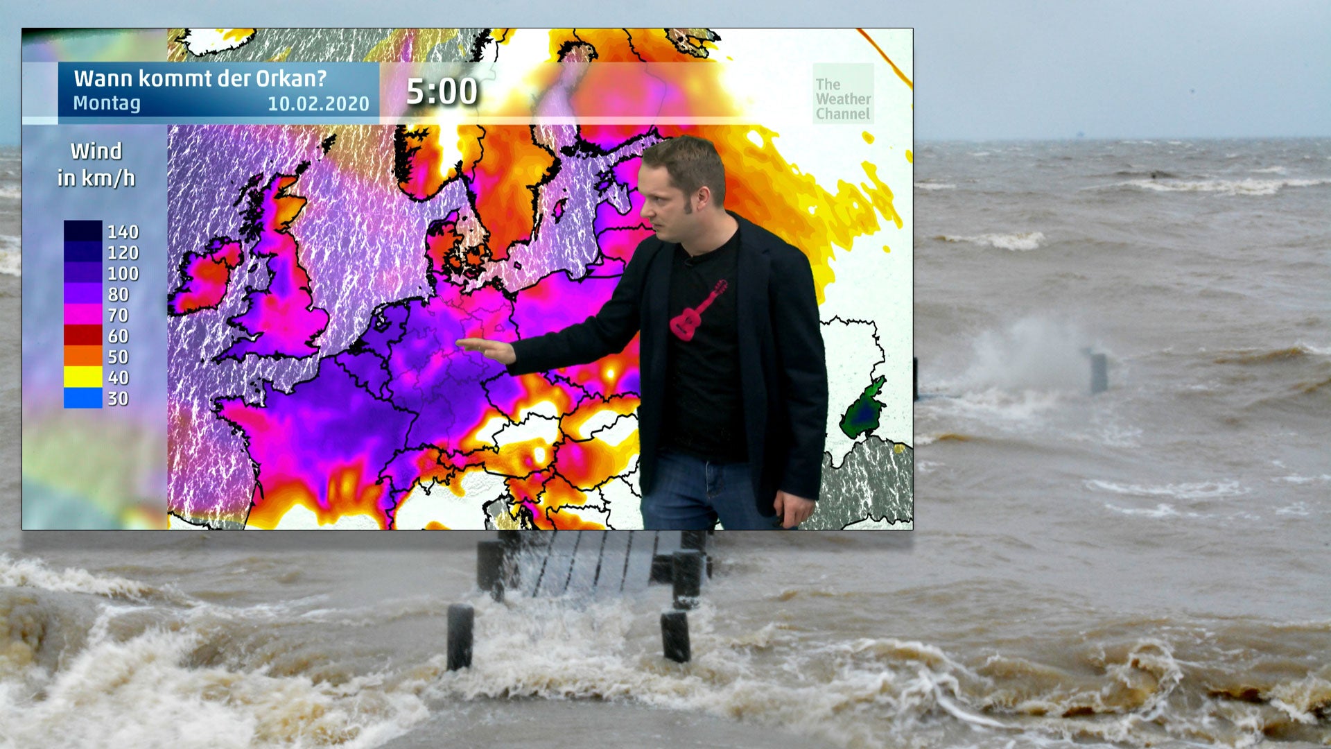 Orkan Sabine kommt Hier erfahren Sie, um welche Uhrzeit es bei Ihnen