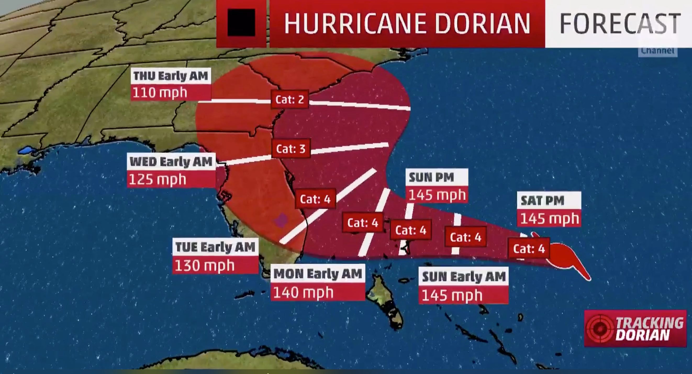 Hurricane Dorian Now a Threat to Southern Atlantic Coast The Weather