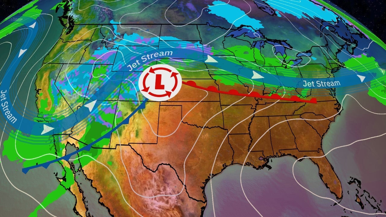 Easter Forecast Western Storm To Push Toward Plains As South Feels