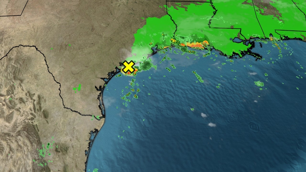 Gulf Tropical Disturbance Moves Inland As It Soaks Texas, Louisiana