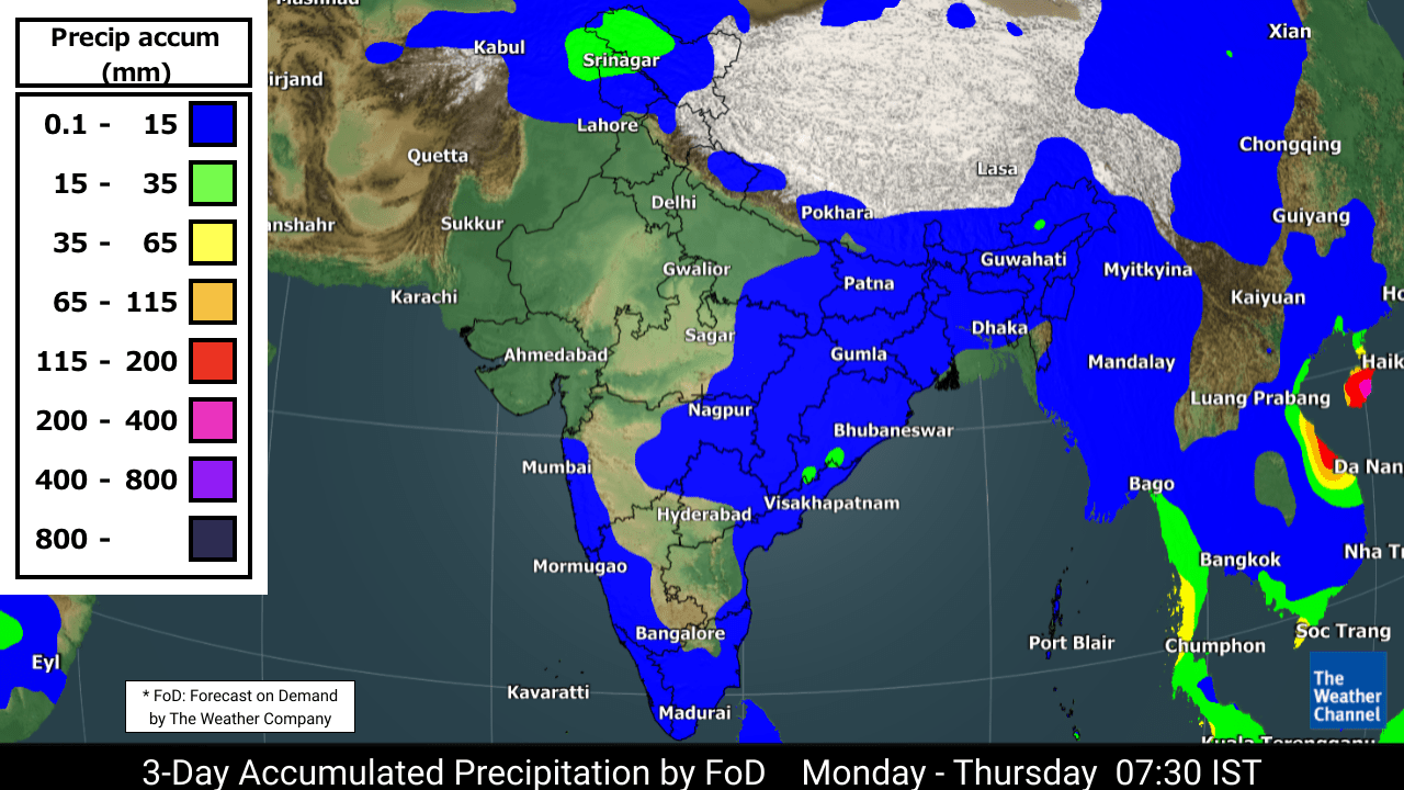 Weather Today (October 28) Thunderstorms Likely in Tamil Nadu, Kerala