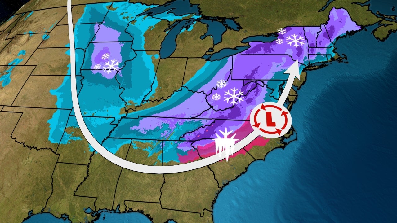 Winter Storm Izzy Brought Heavy Snow, Ice From the Midwest Into the