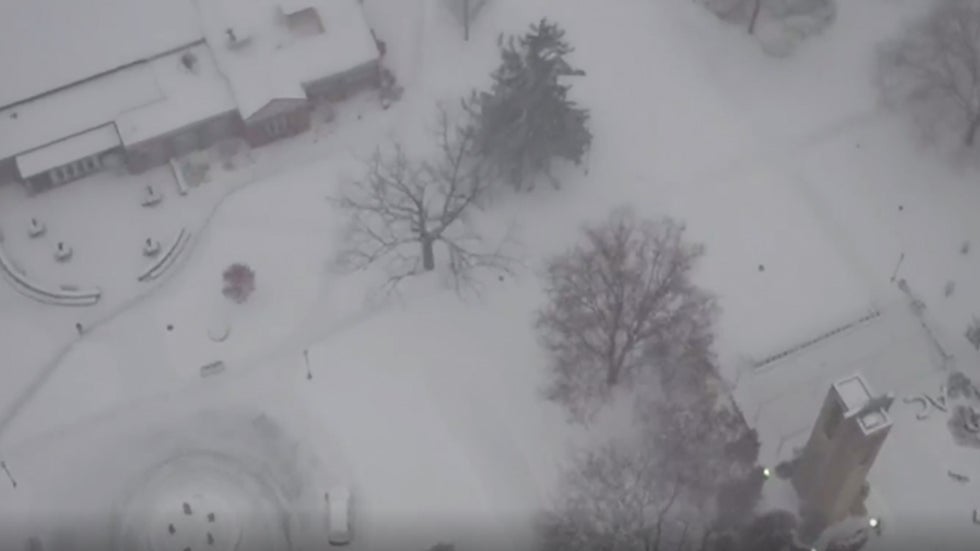 LakeEffect Snow Piles Up in Michigan The Weather Channel
