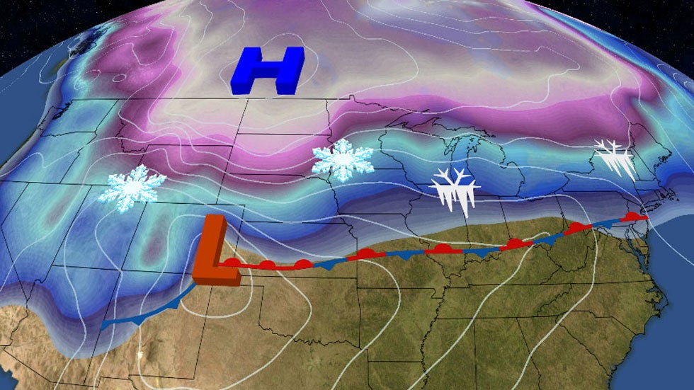 Another Wintry Mess to Spread From the West to Midwest and Interior