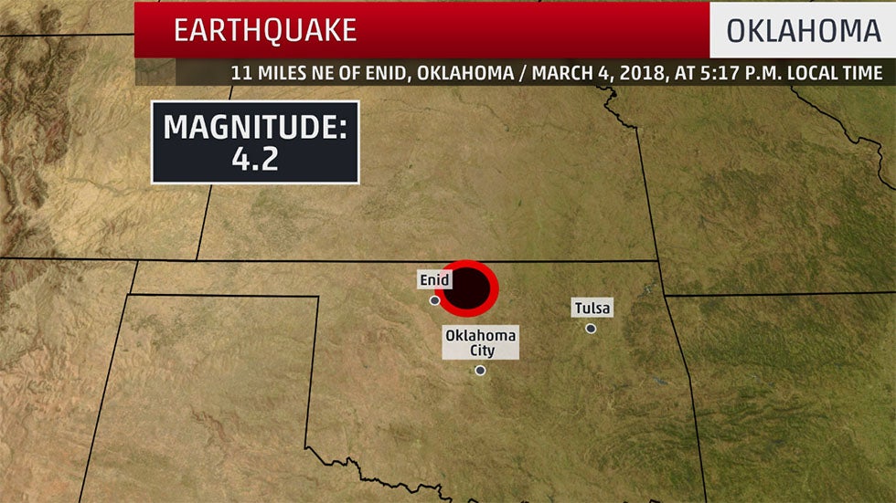 4.2 Magnitude Earthquake Rattles Oklahoma The Weather Channel