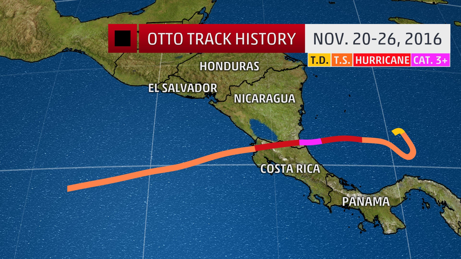 Hurricane Otto Crosses From Caribbean to Pacific (RECAP) The Weather