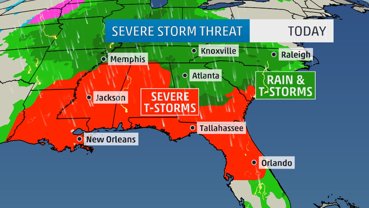 Southern Storms Update Tornadoes Confirmed in Alabama The