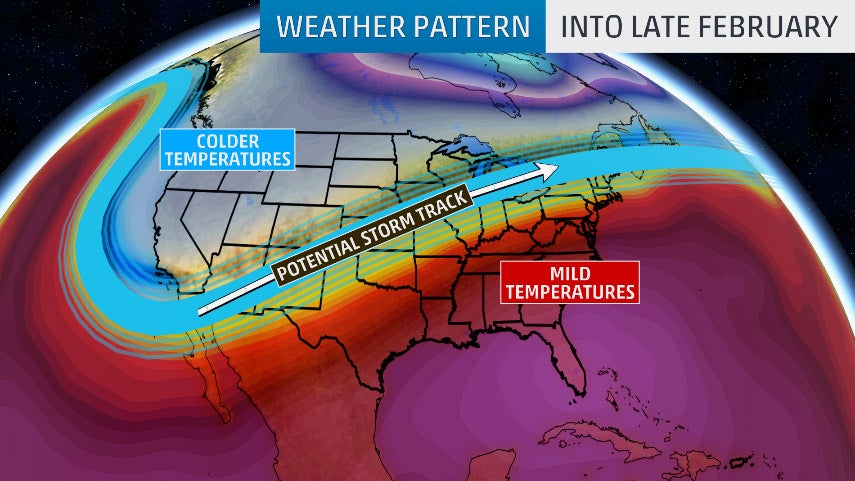 Weather Pattern Change Has Classic February La Niña Signature