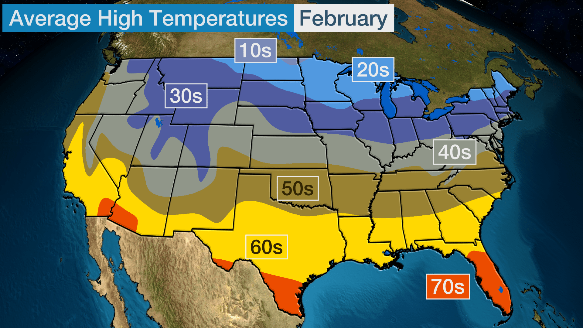 From Snow to Tornadoes, Here's Weather That's Typical in February