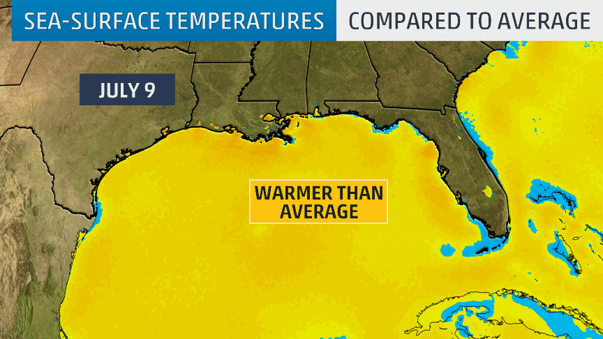 Barry Leaves Its Mark in the Gulf of Mexico by Cooling Down Water