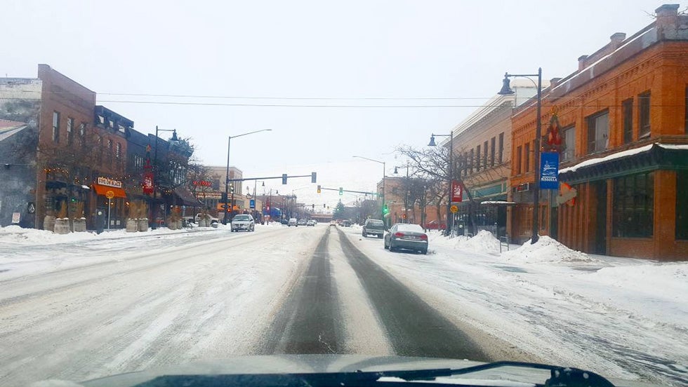 Government Camp, Oregon, Police Office Covered in at Least 5 Feet of