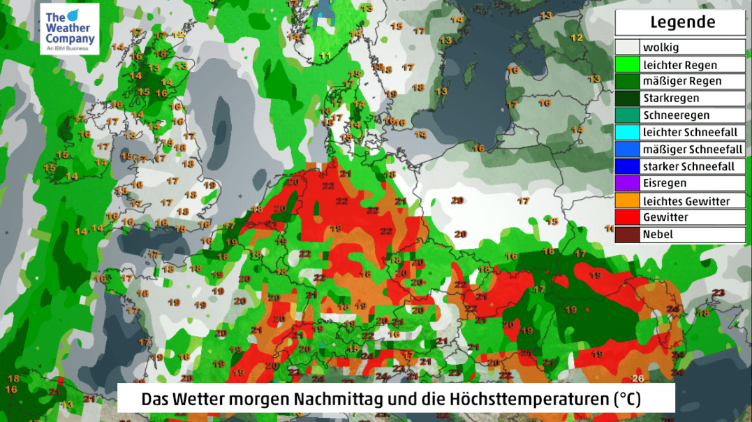30 Grad möglich Zuerst bringt Tief Zeno dann zeigt sich der Sommer