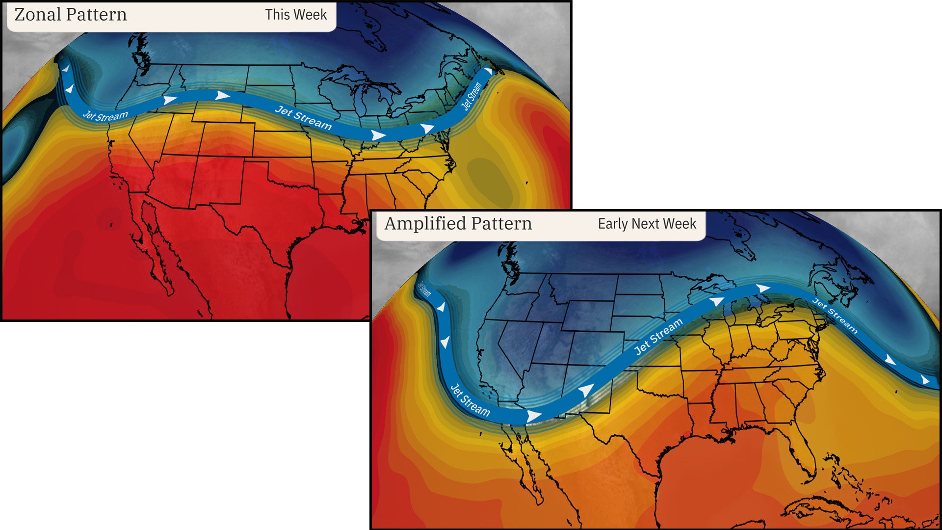 Jet Stream To Switch From Zonal To Amplified Next Week