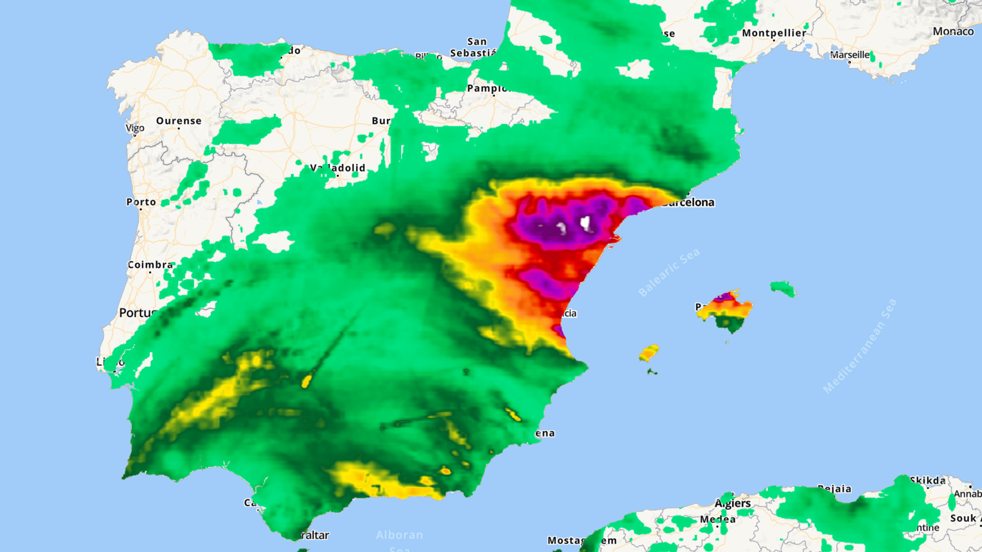 246 Liter Regen Sintflutartiger Regen löst in Ostspanien Chaos aus