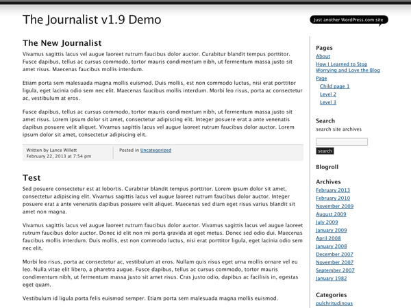 Journalist feedly is a free wordpress theme. Theme Thursday The Journalist Wordpress Com News