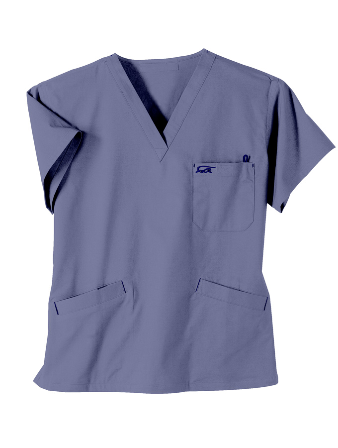 Med Flex II 3Pocket Top Scrub Top Classic IguanaMed