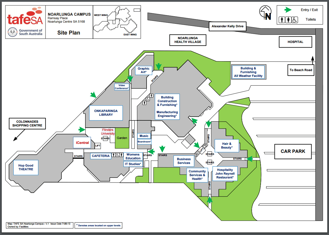 Southbank Tafe Campus Map TAFE SA White Pages®