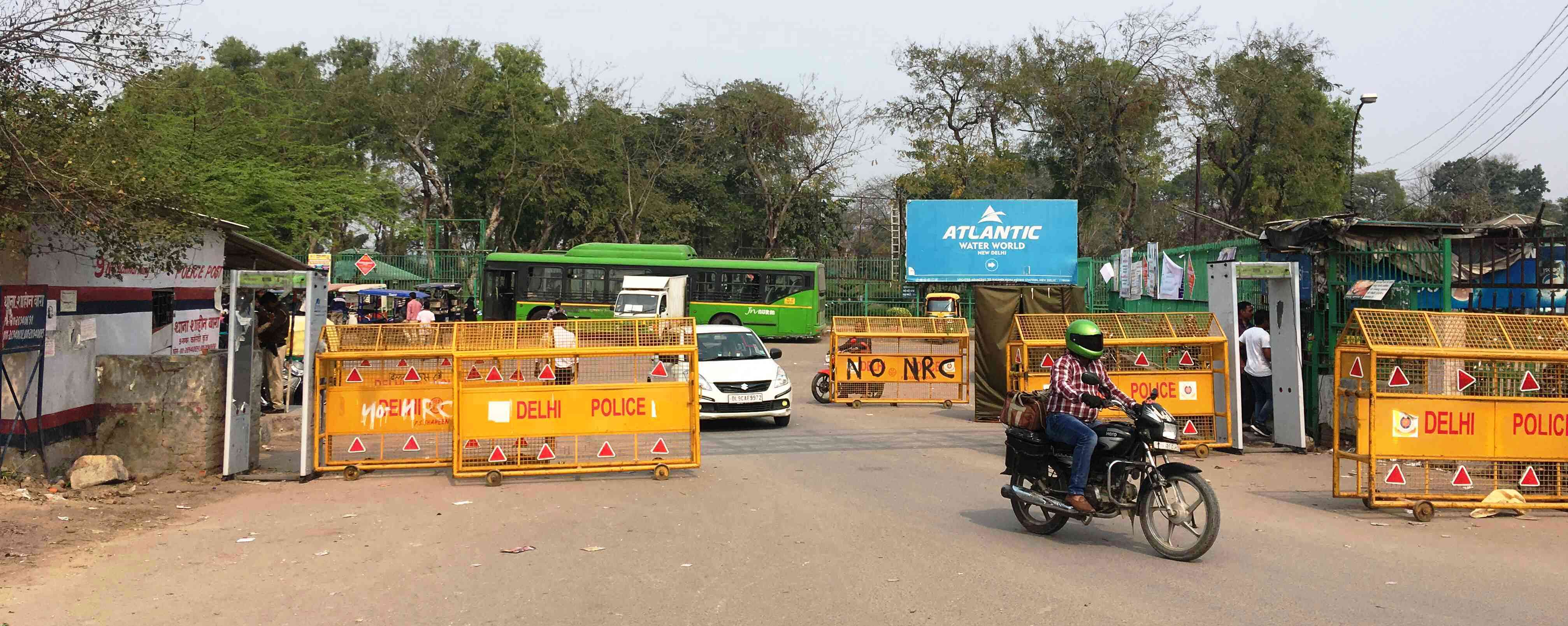 The road that opened near Shaheen Bagh had been blocked by Delhi police