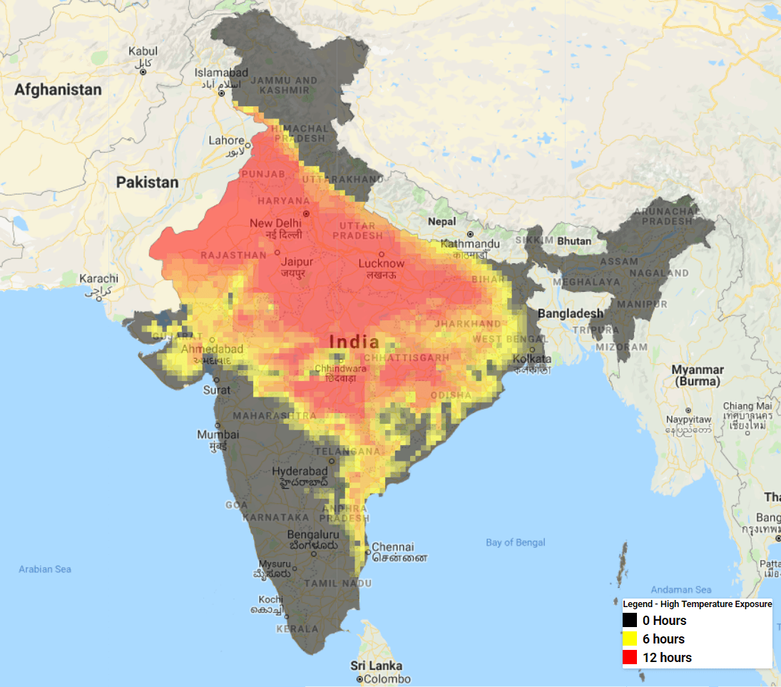Heat Map Of India The frequency of severe heatwaves has gone up sharply in the past 15