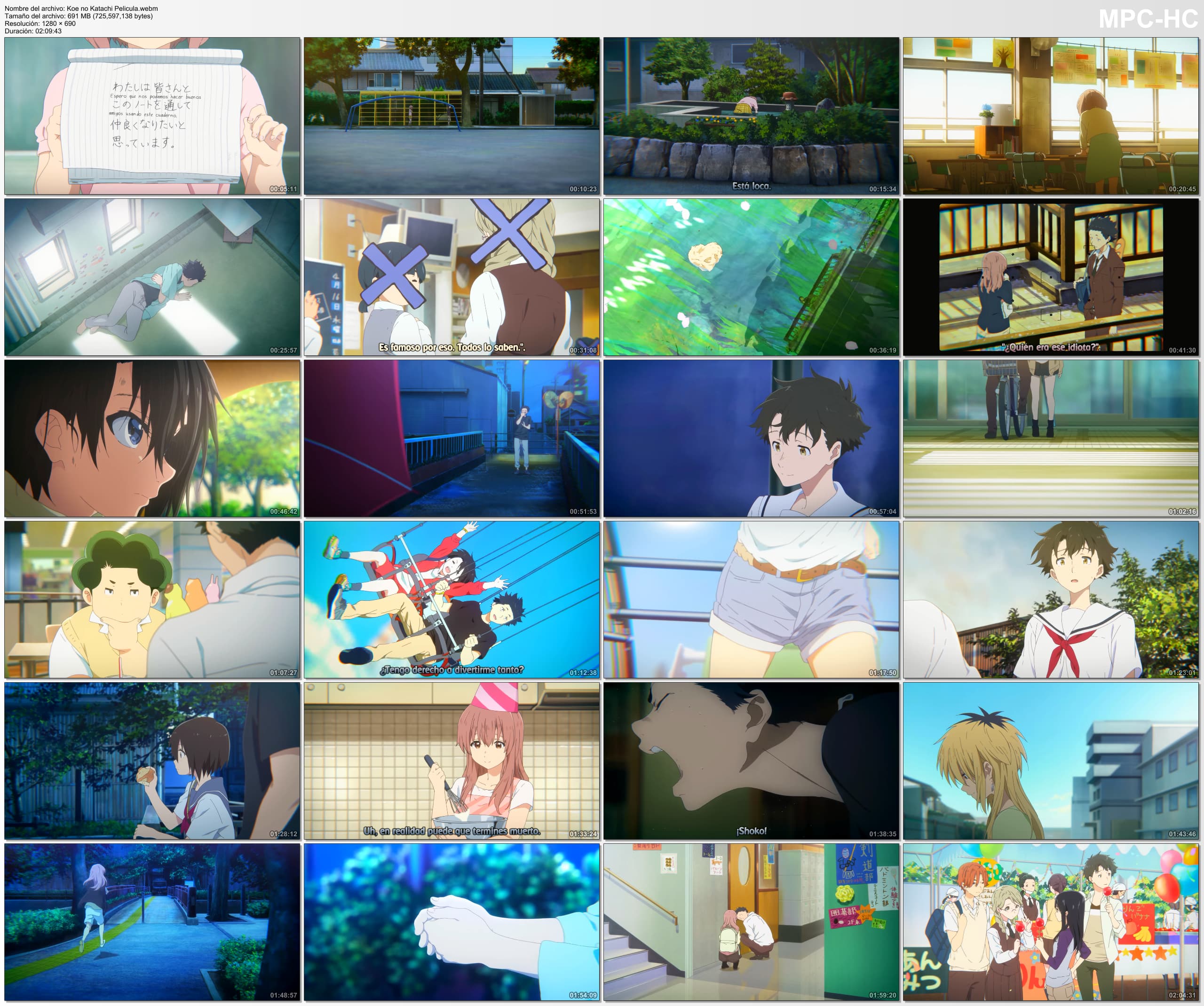 Koe no Katachi Pelicula Animes HD