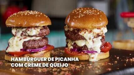 Hambúrguer de picanha com creme de queijo TV Rio Sul Receitas