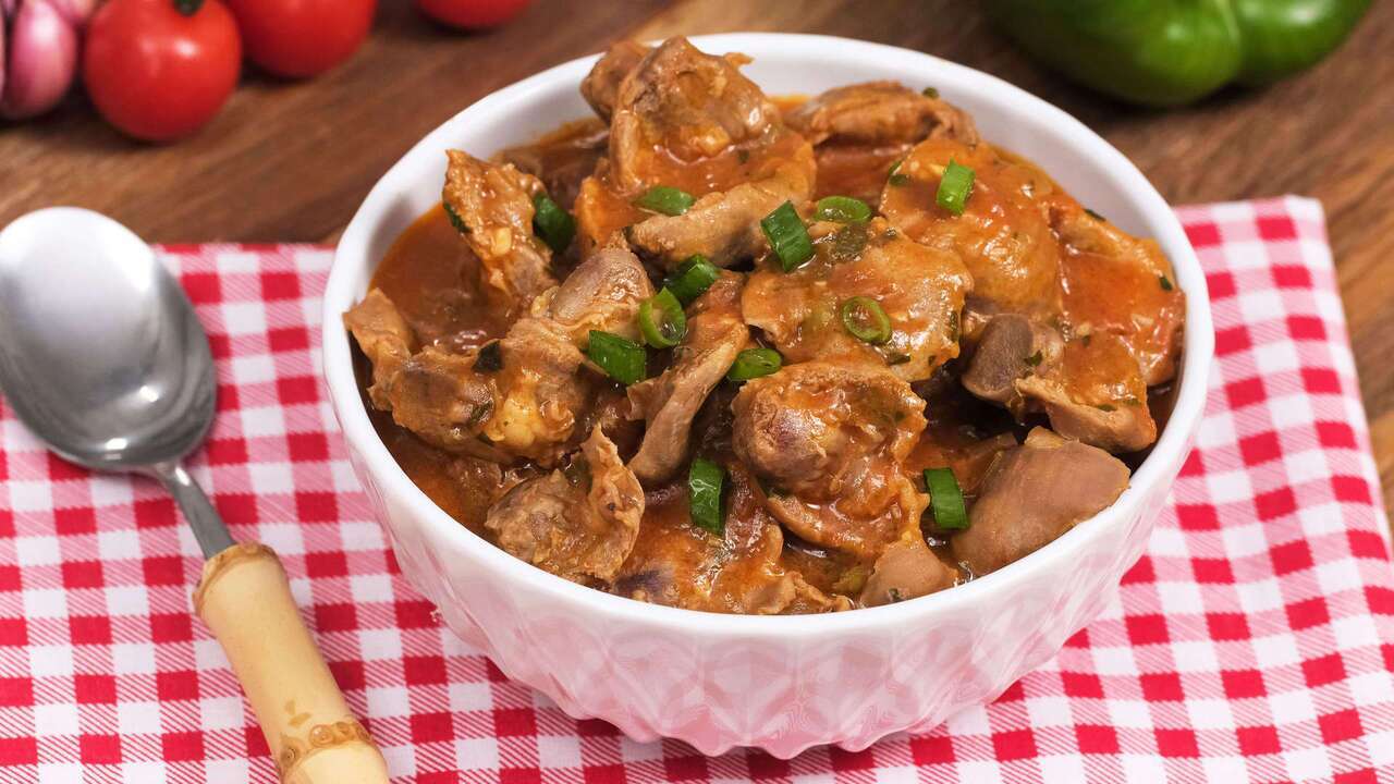 Moela de frango ao molho Receitas