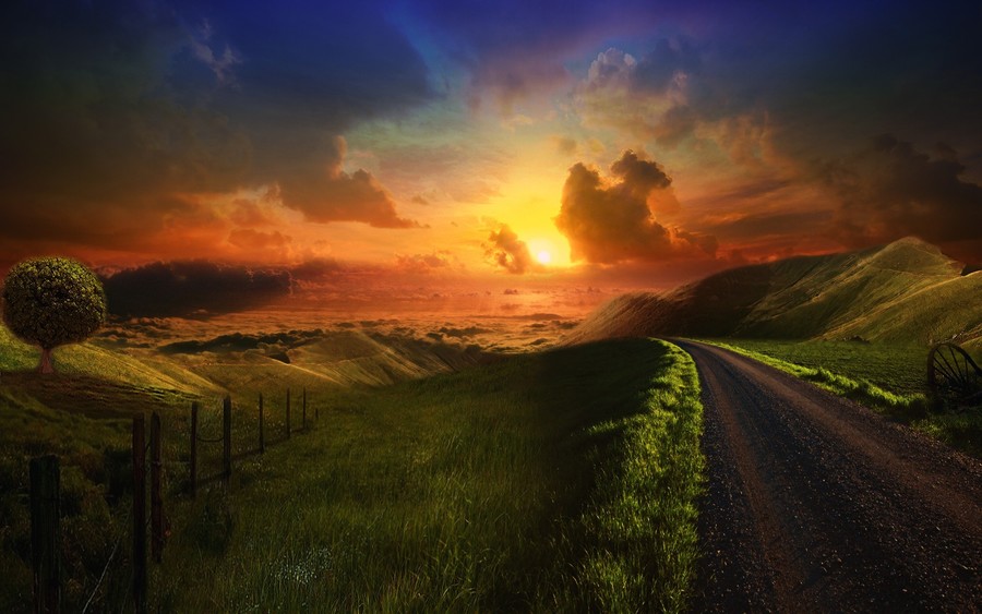 Heaven Path Wallpaper, High Definition, High Quality, Widescreen