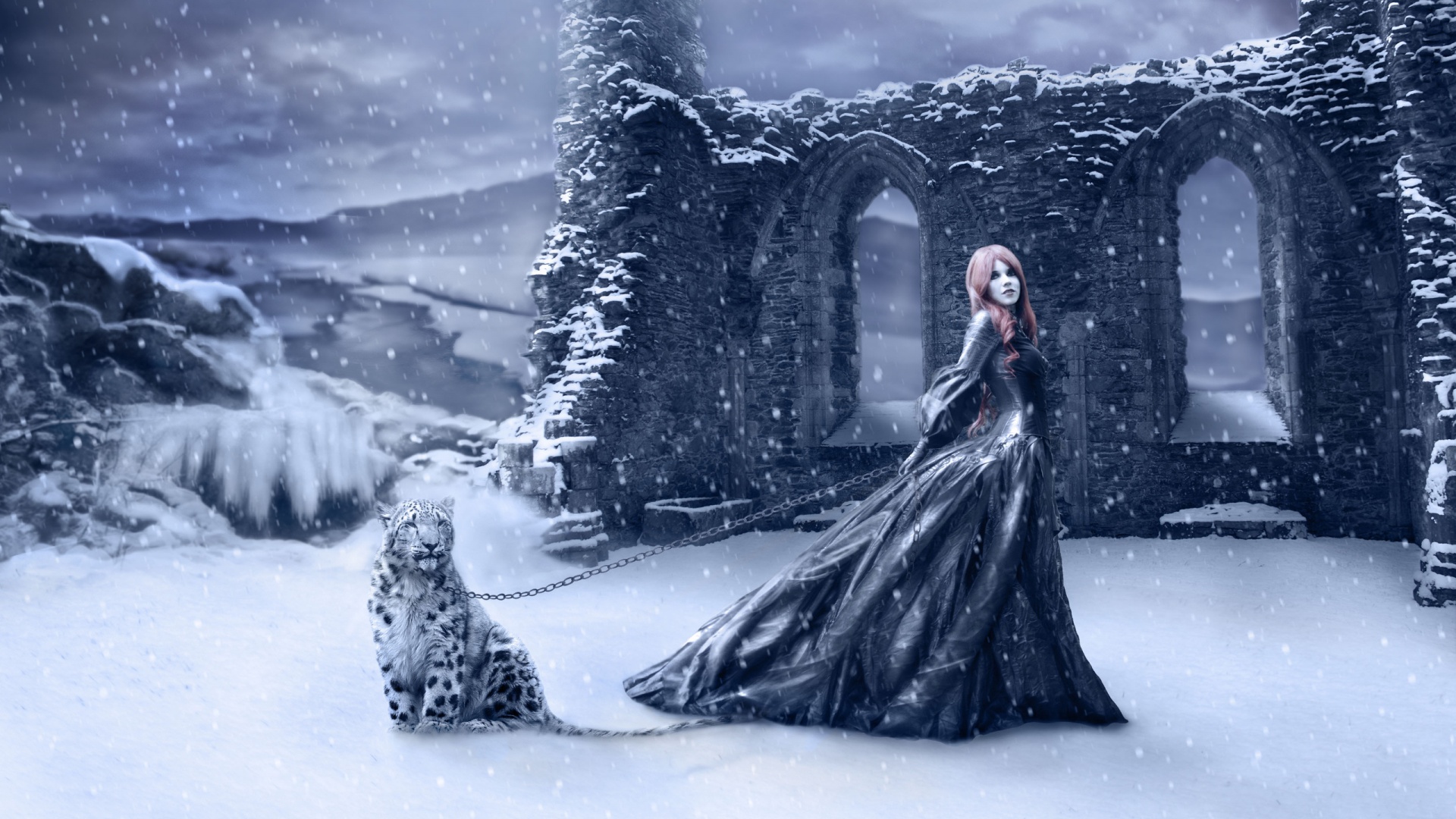 Fantasy Winter Wallpaper, High Definition, High Quality, Widescreen