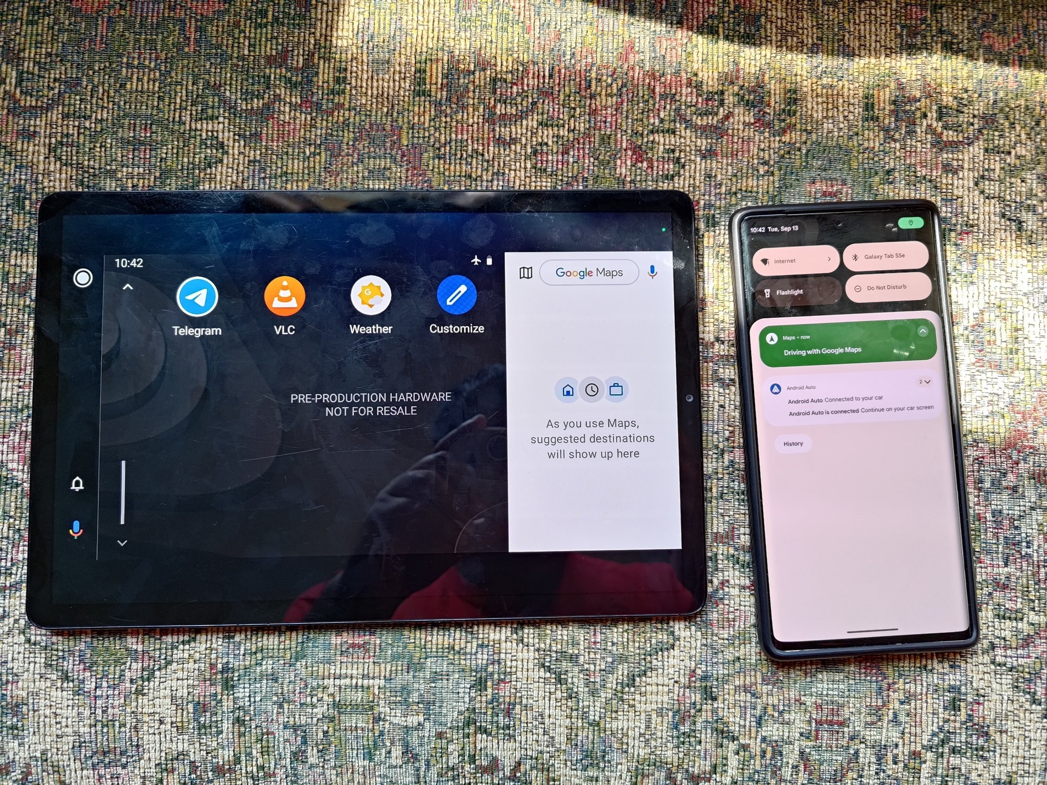 Old Android Tablet Turned Into Android Automotive Unit With Android
