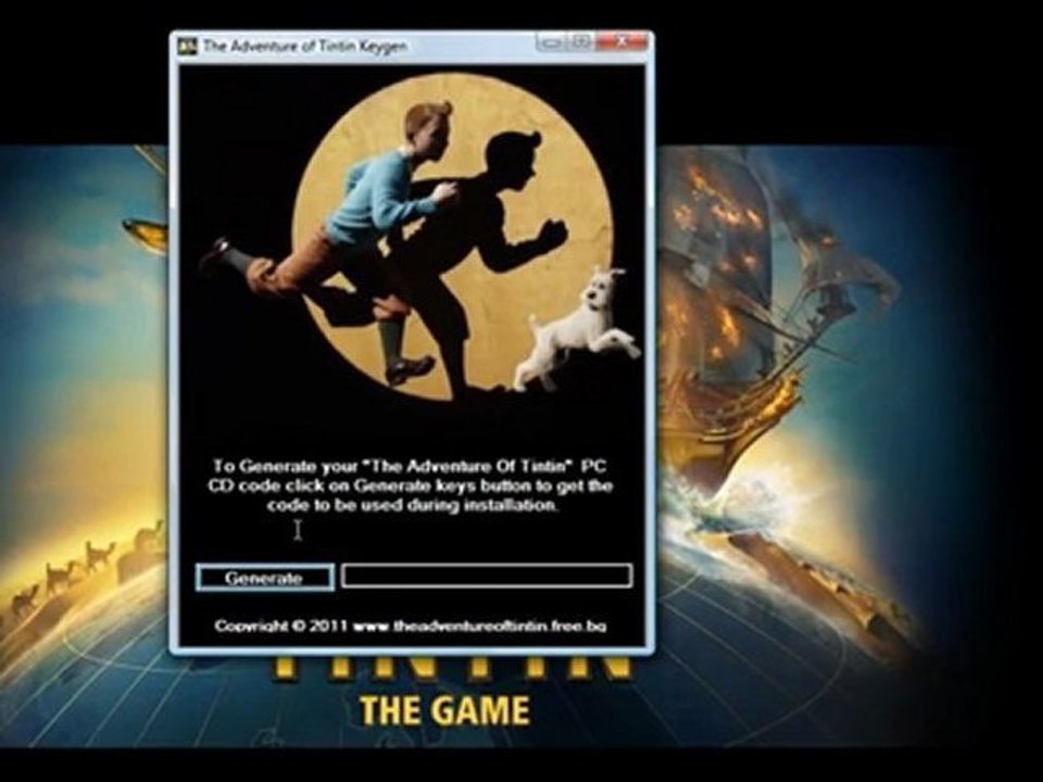 The Adventures of Tintin PC game free Keygen Download