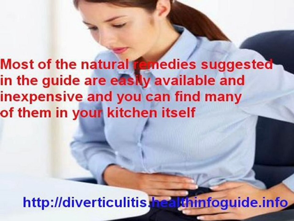 Diverticulitis and Diverticulosis Natural Treatment video Dailymotion