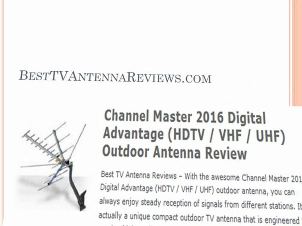 HDTV Antenna Reviews Top 10 TV Antennas video Dailymotion