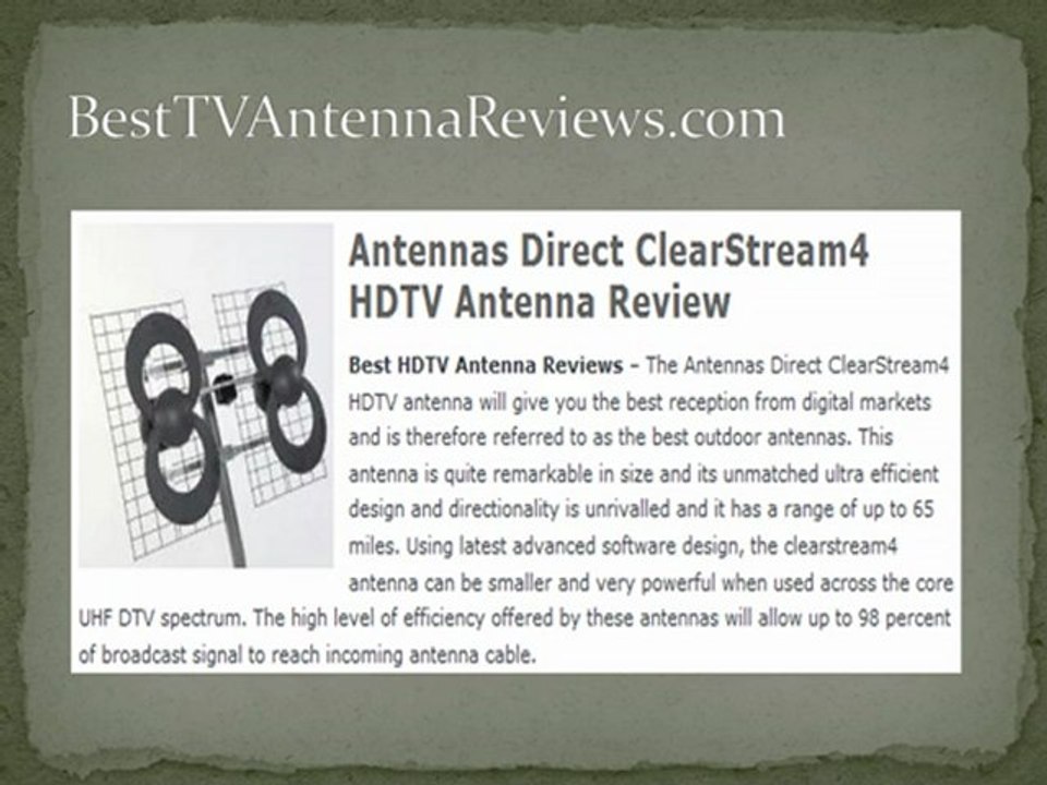 Top 10 Best TV Antenna Reviews video Dailymotion