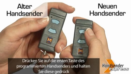 Programmieren einer Fernbedienung Hormann HSE2 868 Vidéo Dailymotion