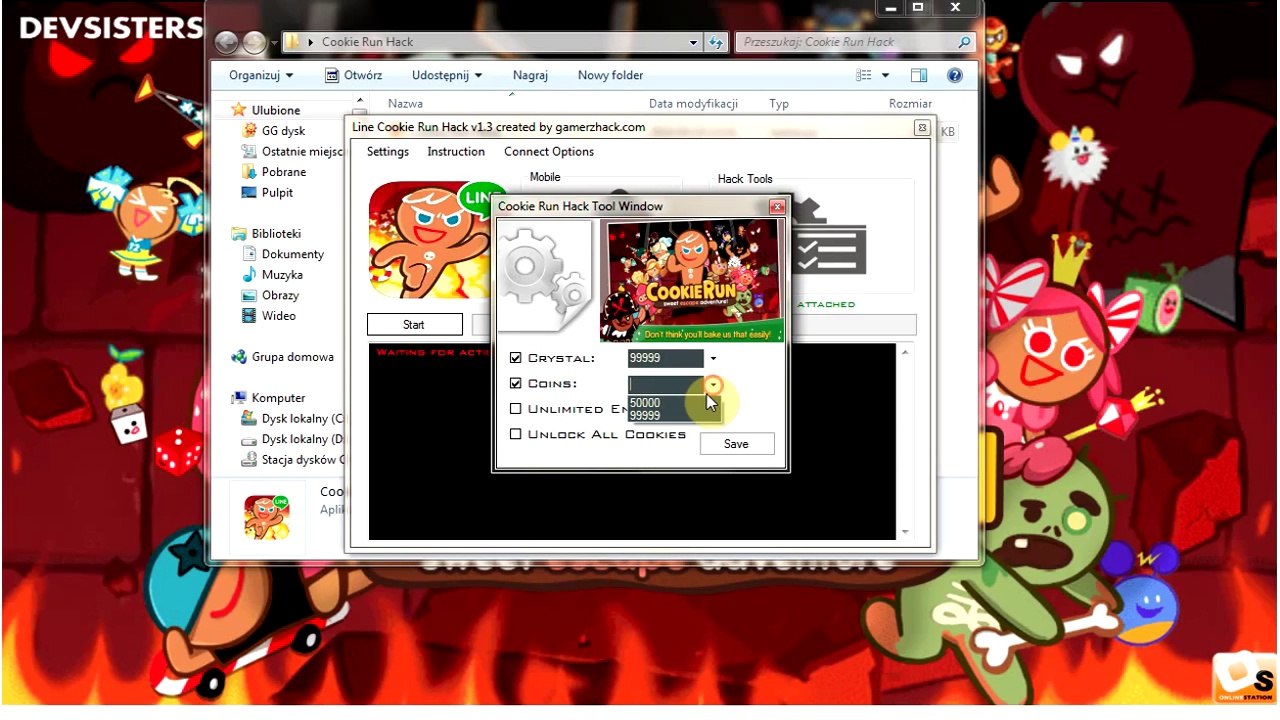 Working Line Cookie Run Cheat for 99999999 Crystals Line
