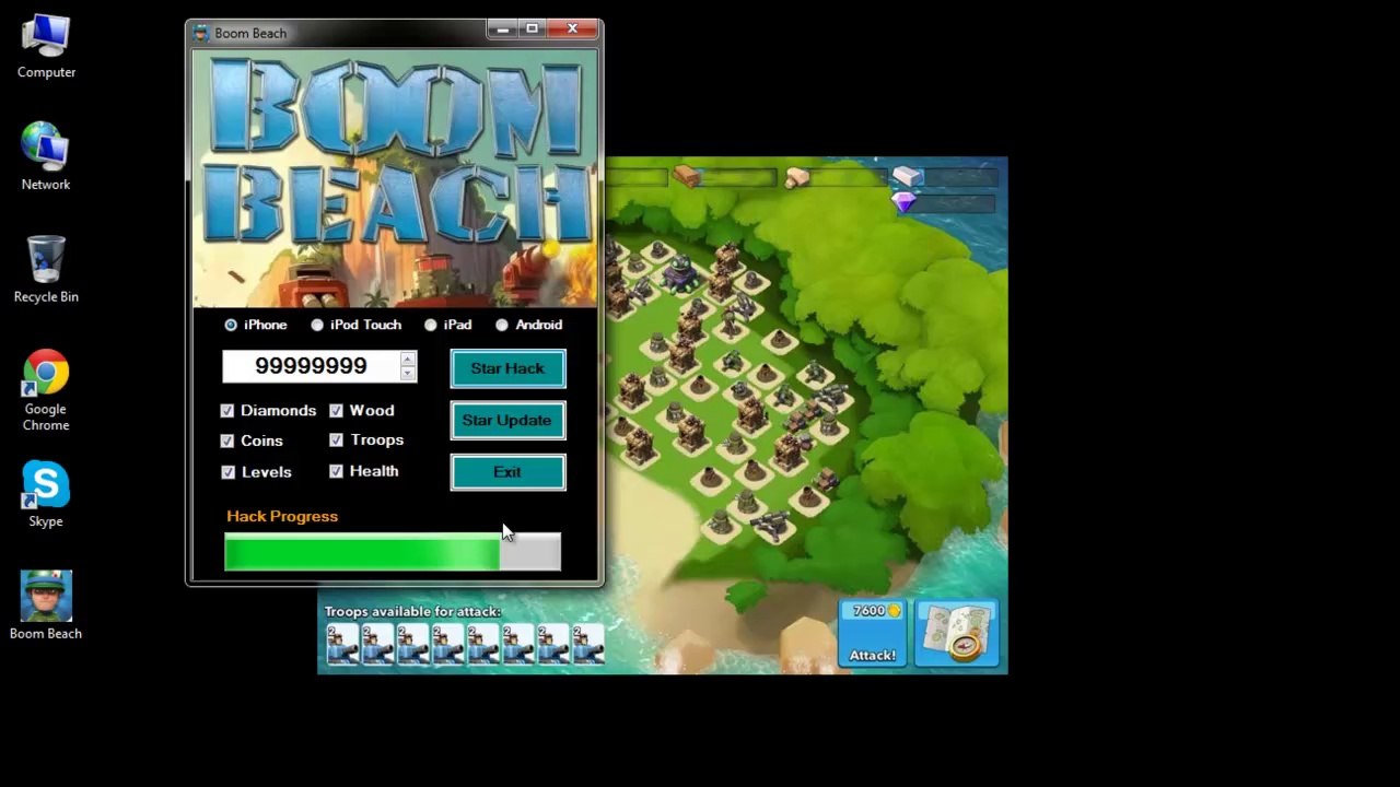 Boom Beach Hack WEAPONS Cheats ENERGY for iOS iPhone iPad and Android