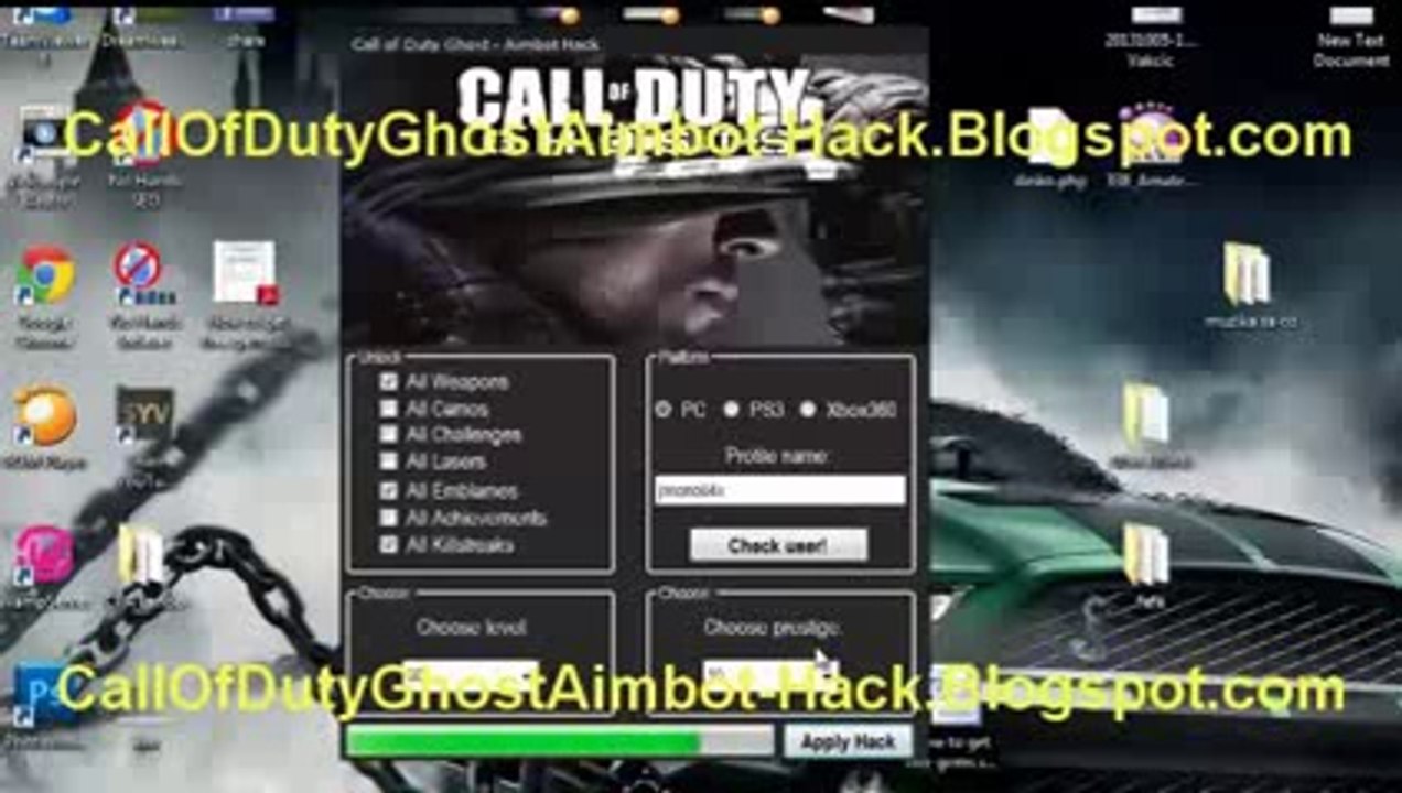 Call Of Duty Ghost Cheats with Prestige Hack Aimbot [PS3][Xbox 360][PC