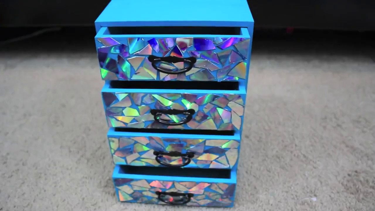 DIYUseoldCDstoDecorateJewelryBox video Dailymotion