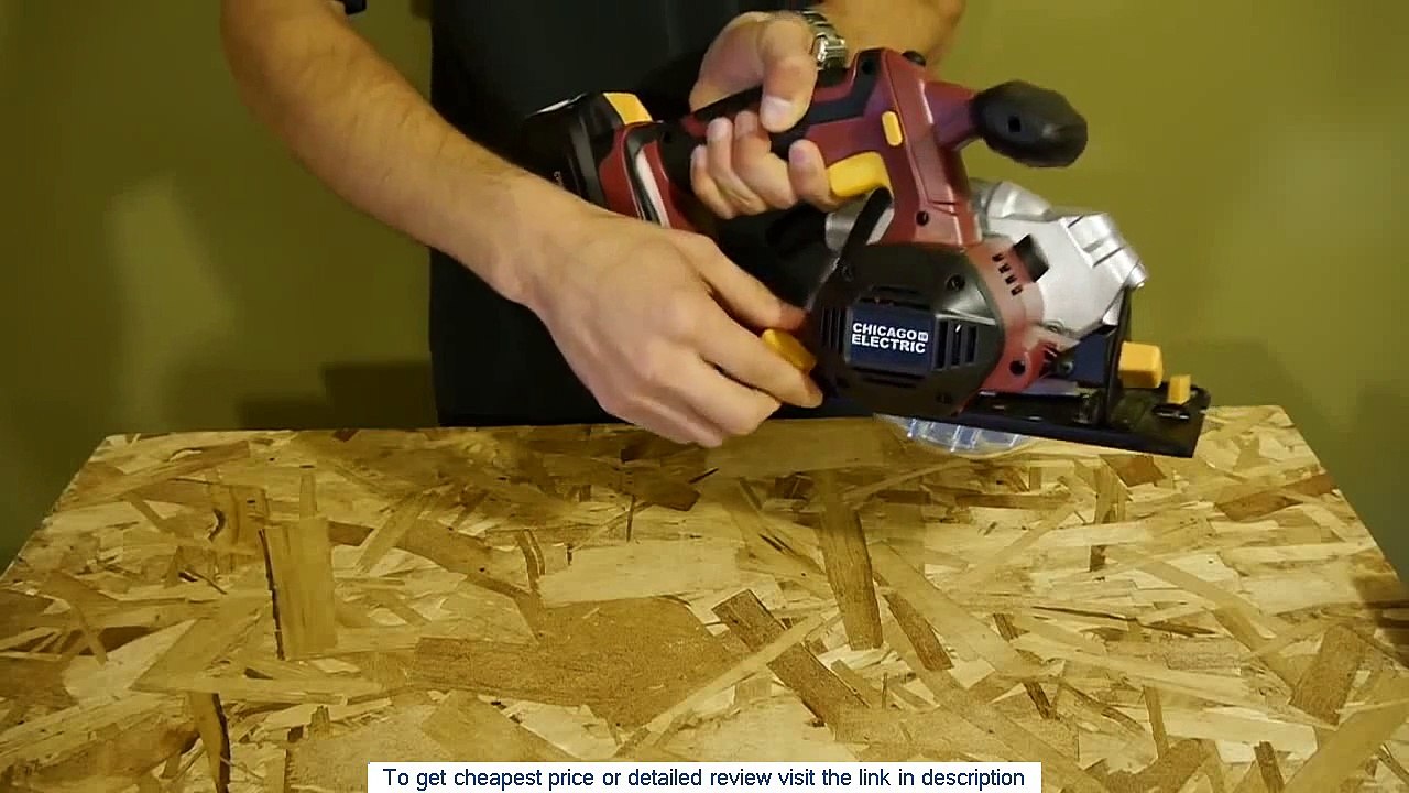 Harbor Freight Chicago Electric 18 Volt Circular Saw Review video