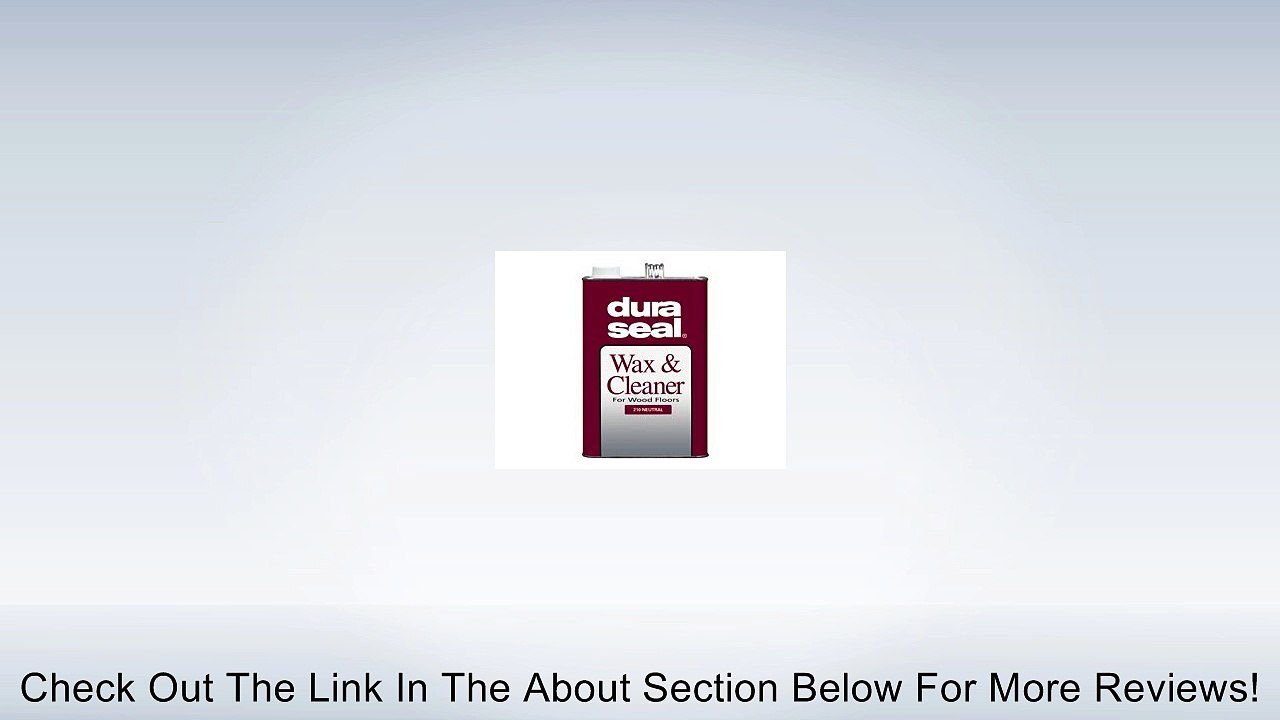 Dura Seal Wax & Cleaner Coffee Brown Gallon Review Vídeo Dailymotion