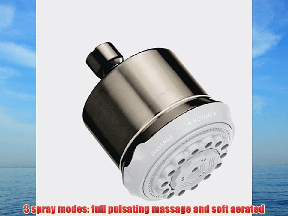 Hansgrohe 28496821 Clubmaster Shower Head Brushed Nickel video