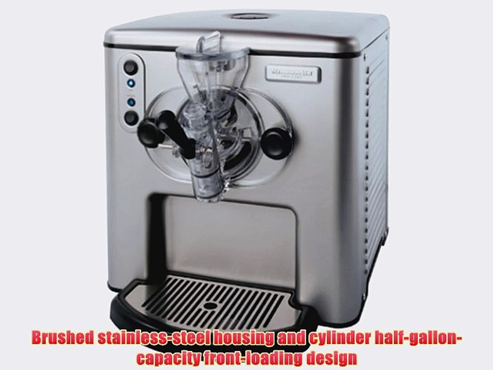 KitchenAid KPFD200SS Pro Line Frozen Dessert Maker video Dailymotion