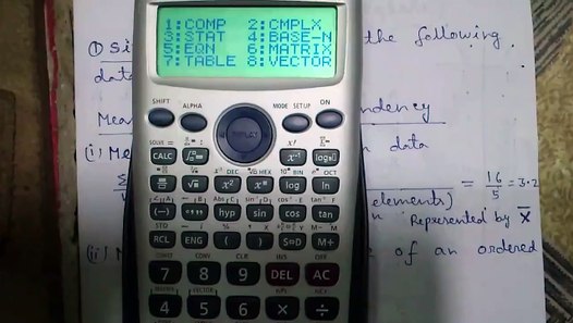 Casio fx991ES Calculator Tutorial 3_ Statistics Part 1_Basics video